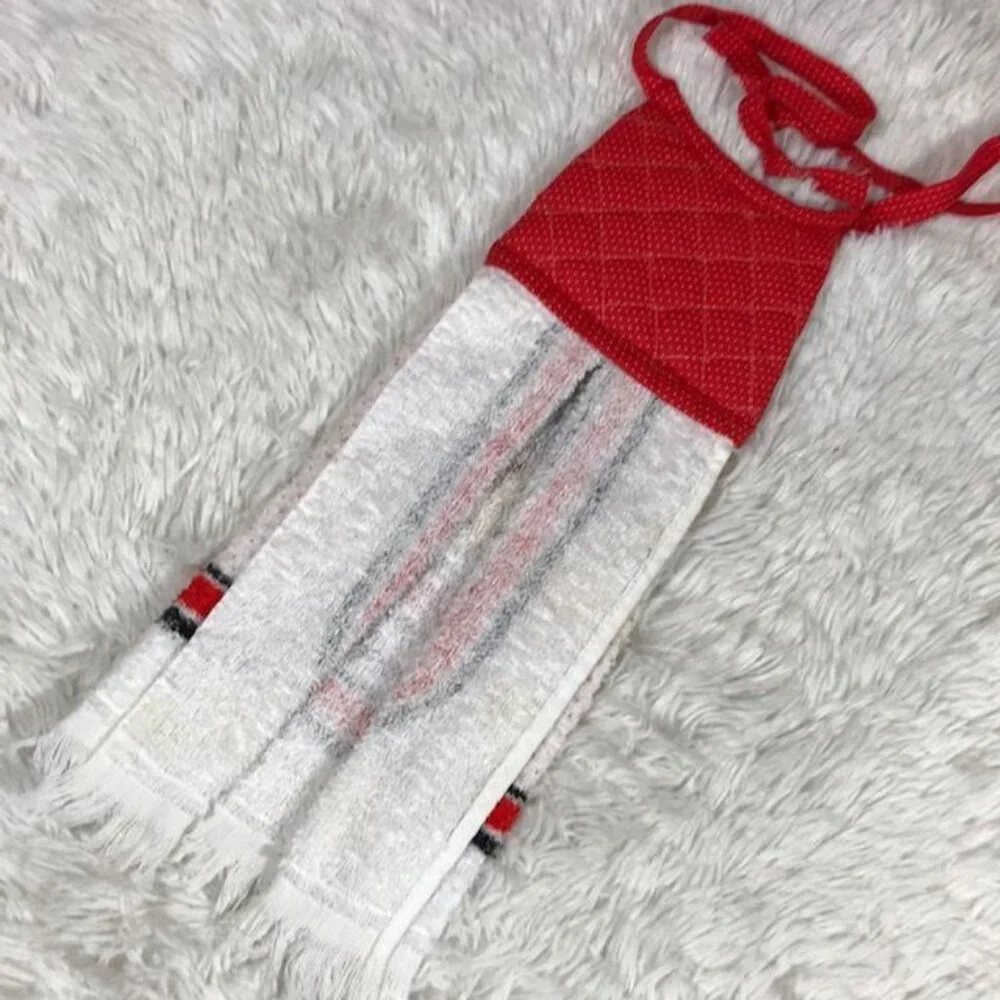 Vintage Coca-Cola Lady in Hat Potholder Towel with Tie